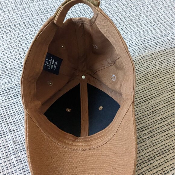 Brown Velcro Closure Baseball Hat Carhart Inspired Fits Multiple Sizes - Picture 2 of 3